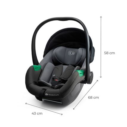 KINDERKRAFT - Autós gyerekülés MINK PRO 2 40-87 cm (0-13 kg) szürke