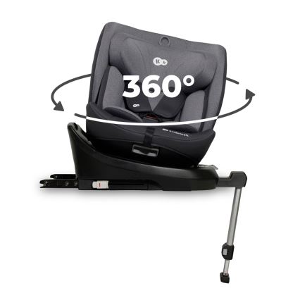 KINDERKRAFT - Autósülés I-360 i-Méret (40-150 cm) szürke