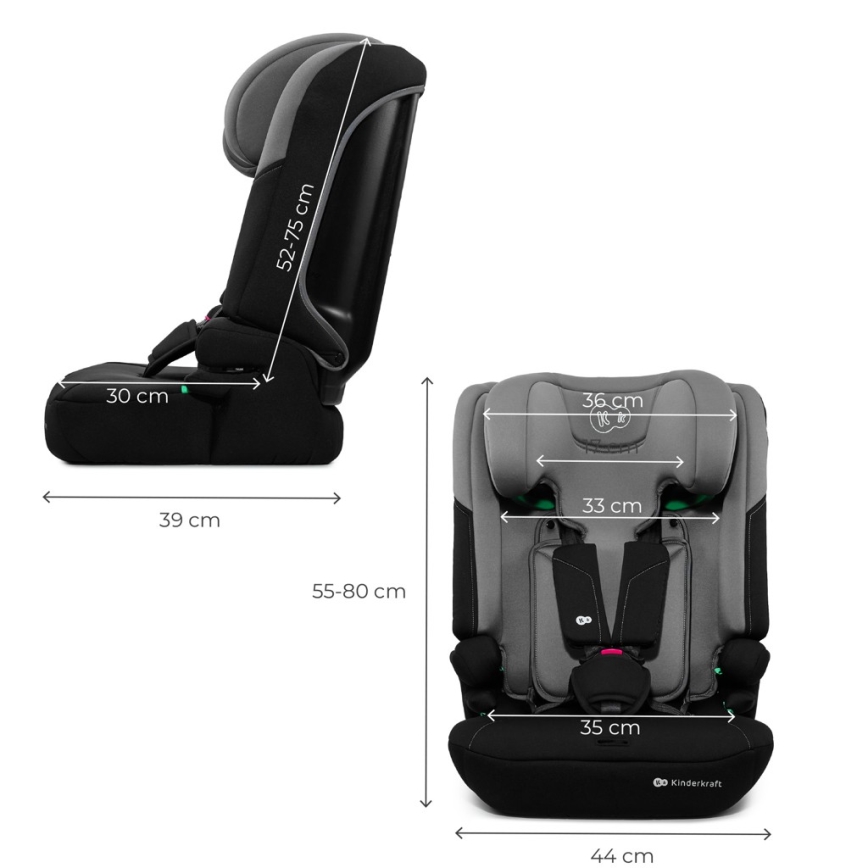 KINDERKRAFT - Autósülés I-COMFY i-Size 76-150 cm szürke