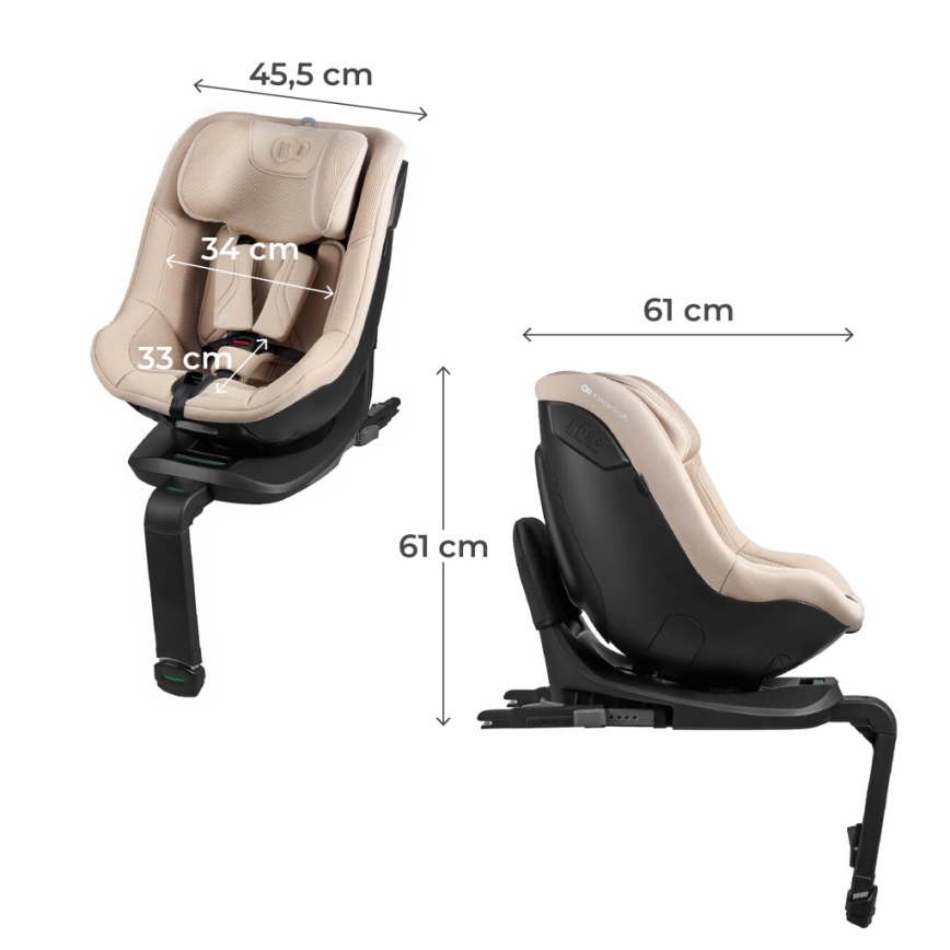 KINDERKRAFT - Autósülés I-GUARD PRO i-Size 61-105 cm bézs