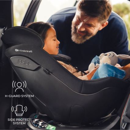 KINDERKRAFT - Autósülés I-GUARD PRO i-Size 61-105 cm fekete