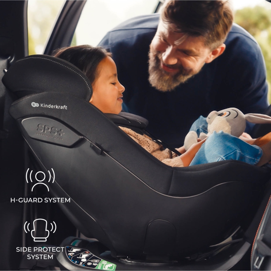 KINDERKRAFT - Autósülés I-GUARD PRO i-Size 61-105 cm fekete