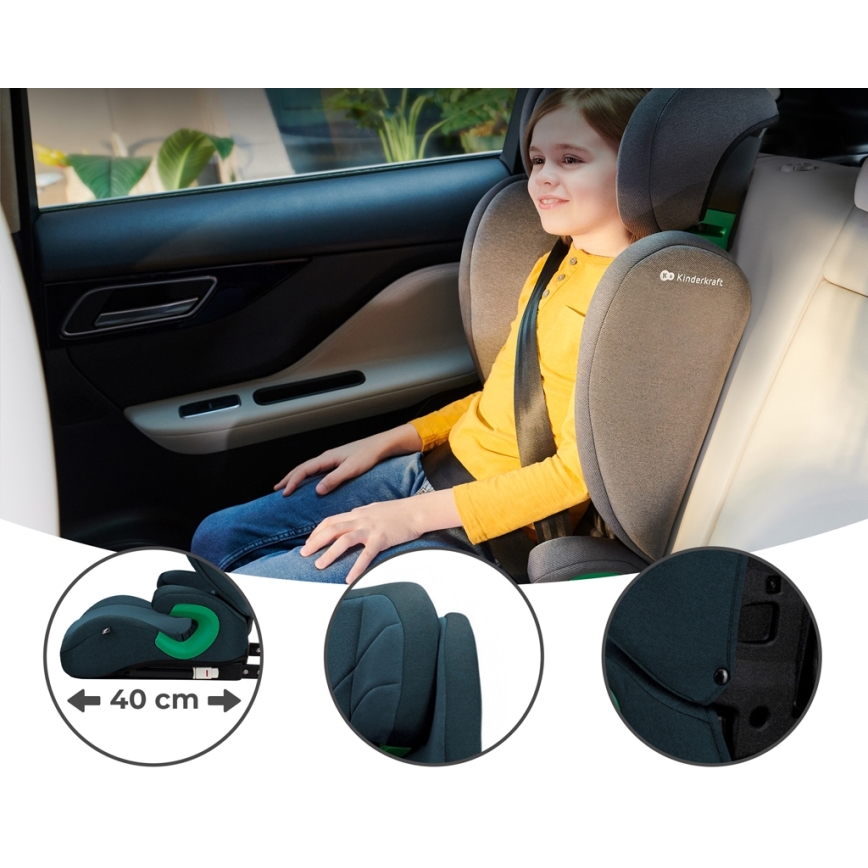 KINDERKRAFT - Autósülés JUNIOR FIX 2 (100-150 cm) Harbor kék
