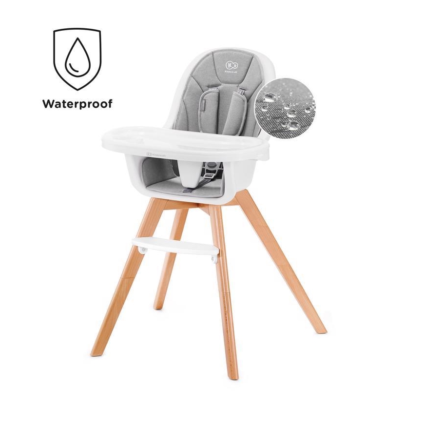 KINDERKRAFT - Baba etetőszék 2in1 TIXI szürke