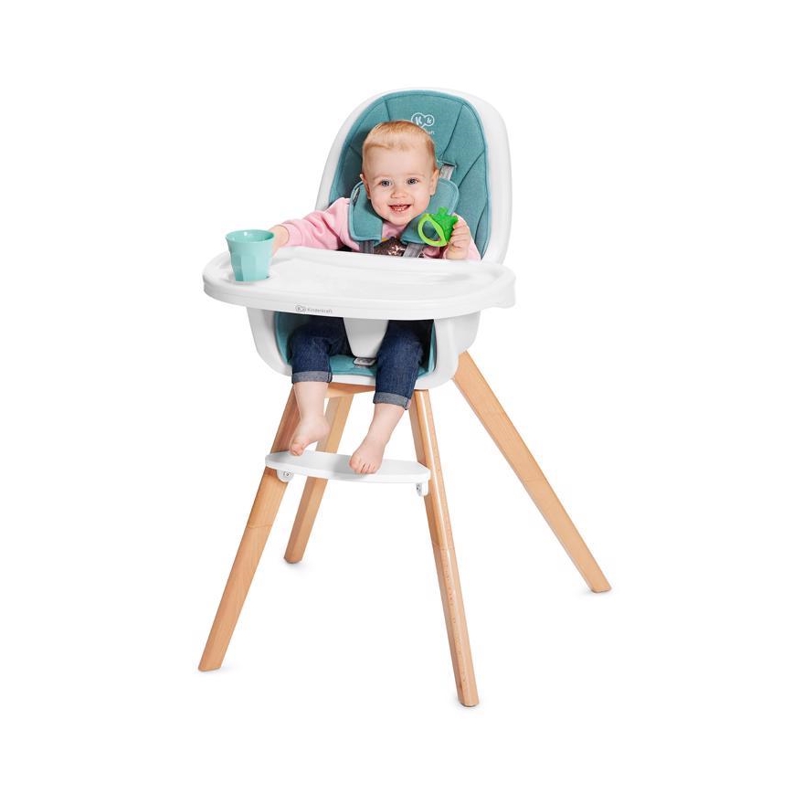 KINDERKRAFT - Baba etetőszék 2in1 TIXI türkiz