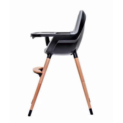 KINDERKRAFT - Baba etetőszék FINI szürke/fekete