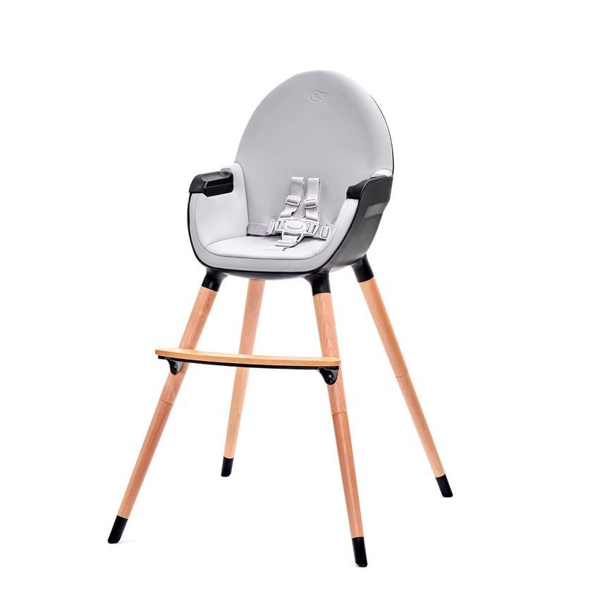 KINDERKRAFT - Baba etetőszék FINI szürke/fekete