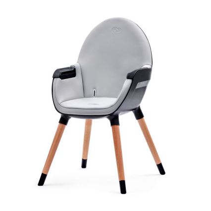 KINDERKRAFT - Baba etetőszék FINI szürke/fekete