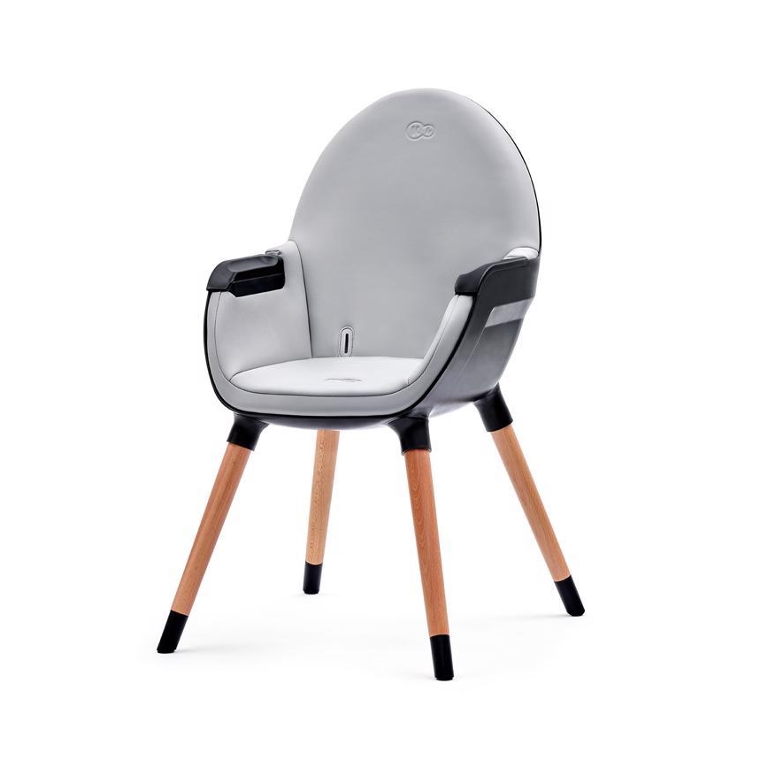 KINDERKRAFT - Baba etetőszék FINI szürke/fekete