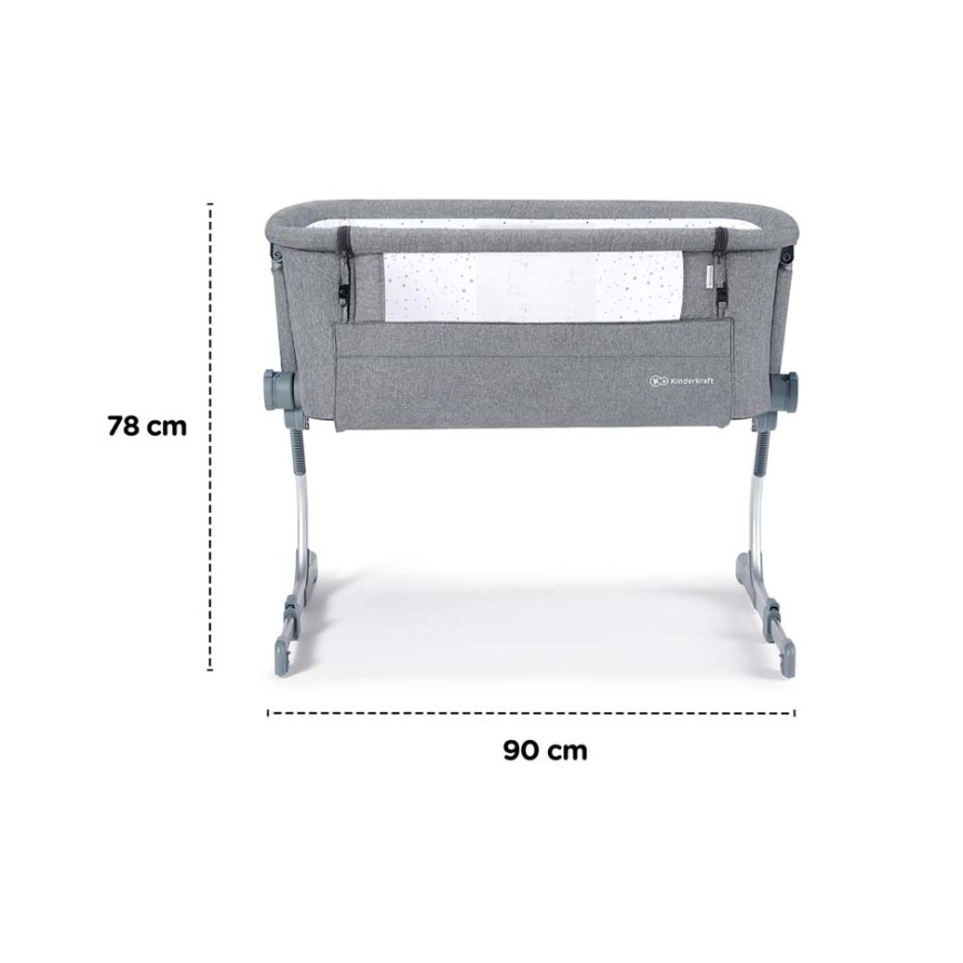 KINDERKRAFT - Babaágy UNO UP sötétszürke