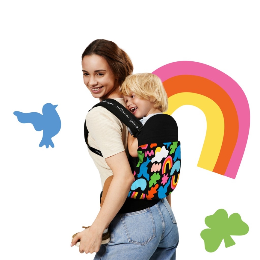 KINDERKRAFT - Babahordozó HUGGY Happy shapes