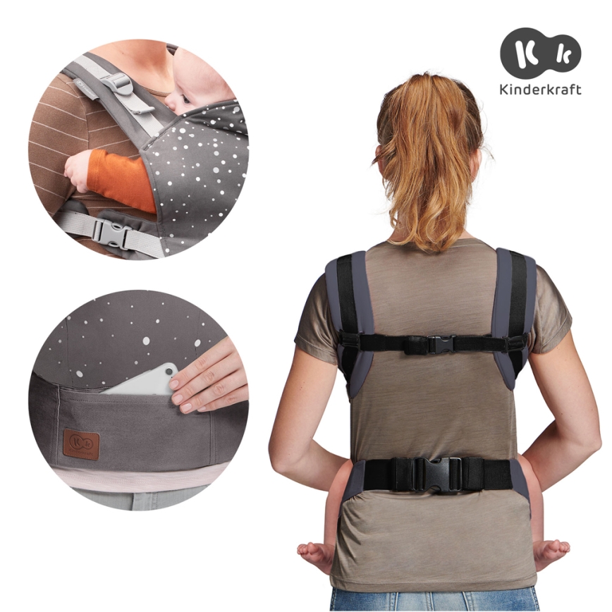 KINDERKRAFT - Babahordozó NINO kék