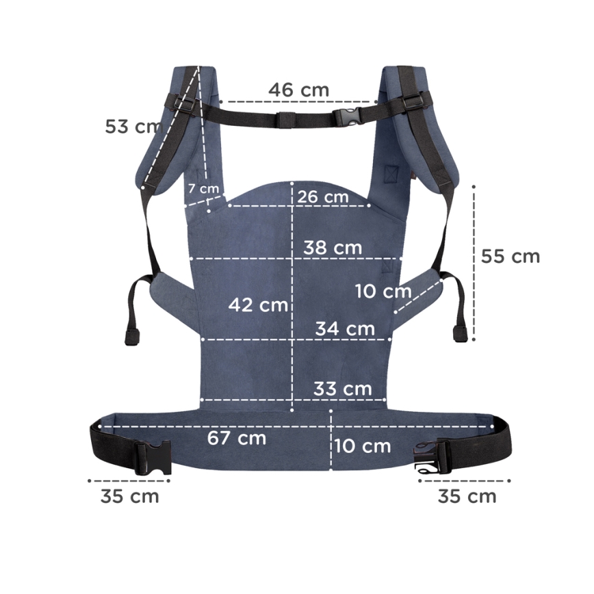 KINDERKRAFT - Babahordozó NINO kék