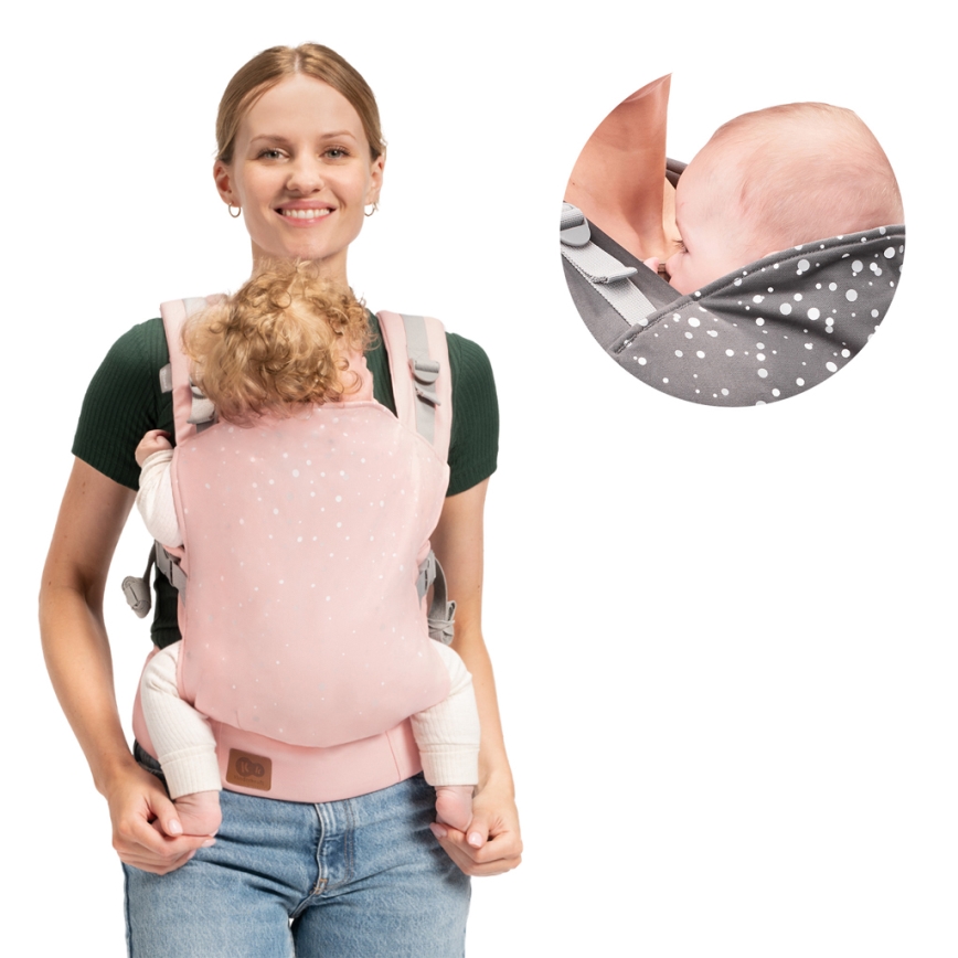 KINDERKRAFT - Babahordozó NINO rózsaszín