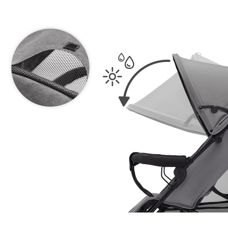 KINDERKRAFT - Babakocsi TIK Stone szürke