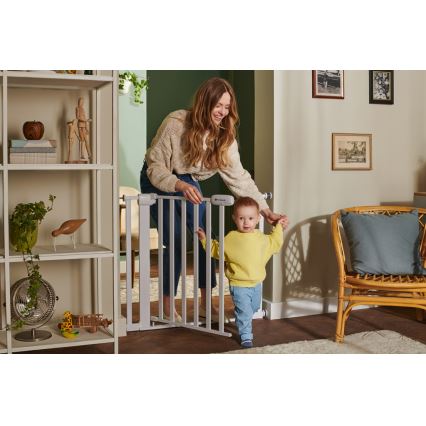 KINDERKRAFT - Biztonsági korlát LOCK&GO 75-103 cm fehér