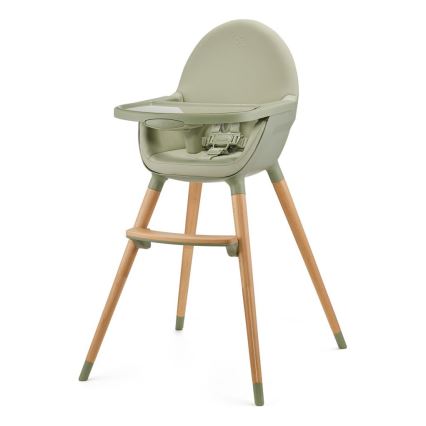 KINDERKRAFT - Gyermek etetőszék 2 az 1-ben FINI2 bükk/zöld