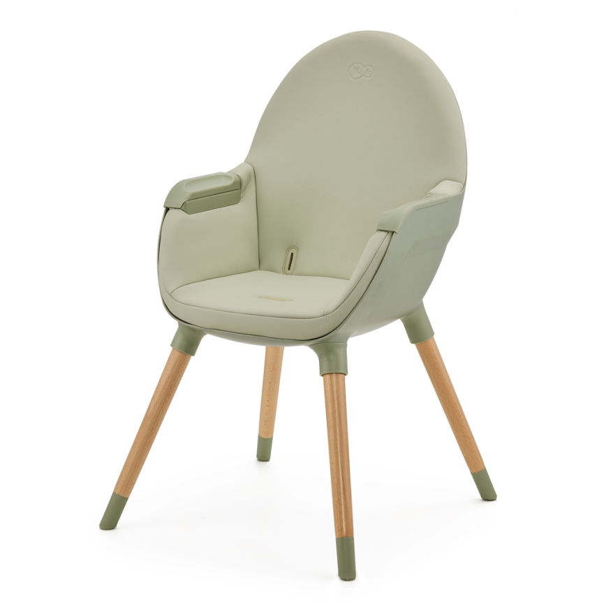 KINDERKRAFT - Gyermek etetőszék 2 az 1-ben FINI2 bükk/zöld