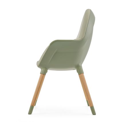 KINDERKRAFT - Gyermek etetőszék 2 az 1-ben FINI2 bükk/zöld