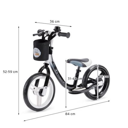 KINDERKRAFT - Futó bicikli SPACE fekete