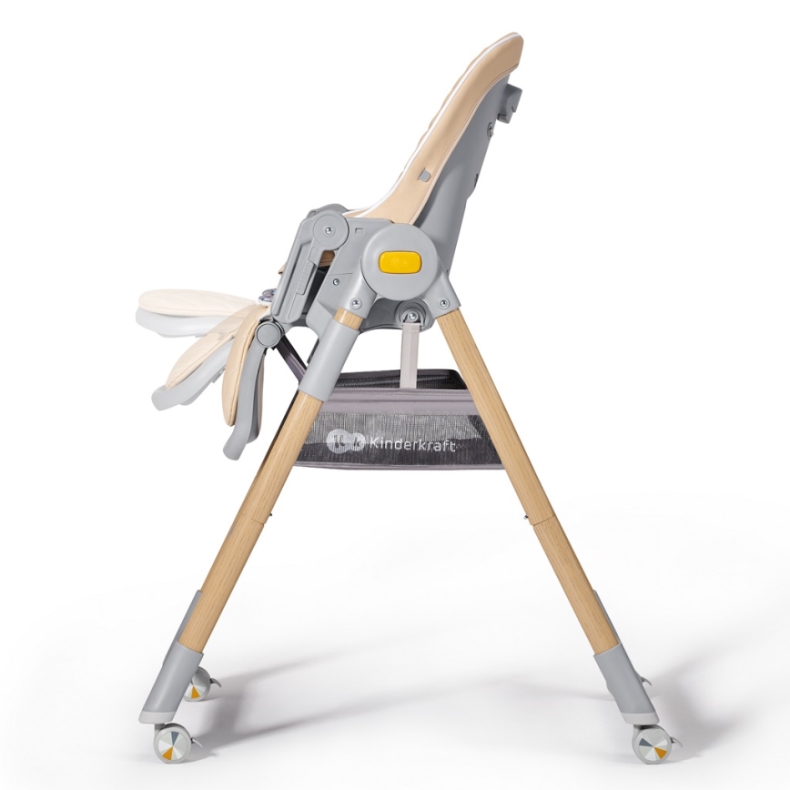 KINDERKRAFT - Gyermek etetőszék 2in1 LASTREE bézs/szürke