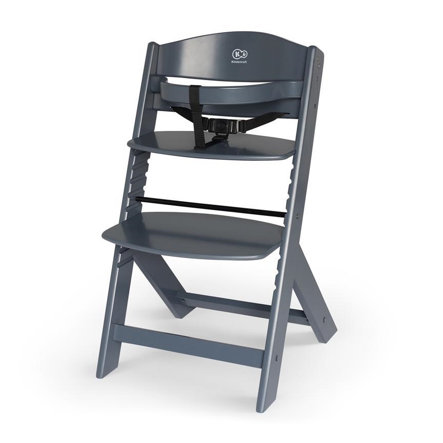 KINDERKRAFT - Gyermek étkezőszék ENOCK szürke