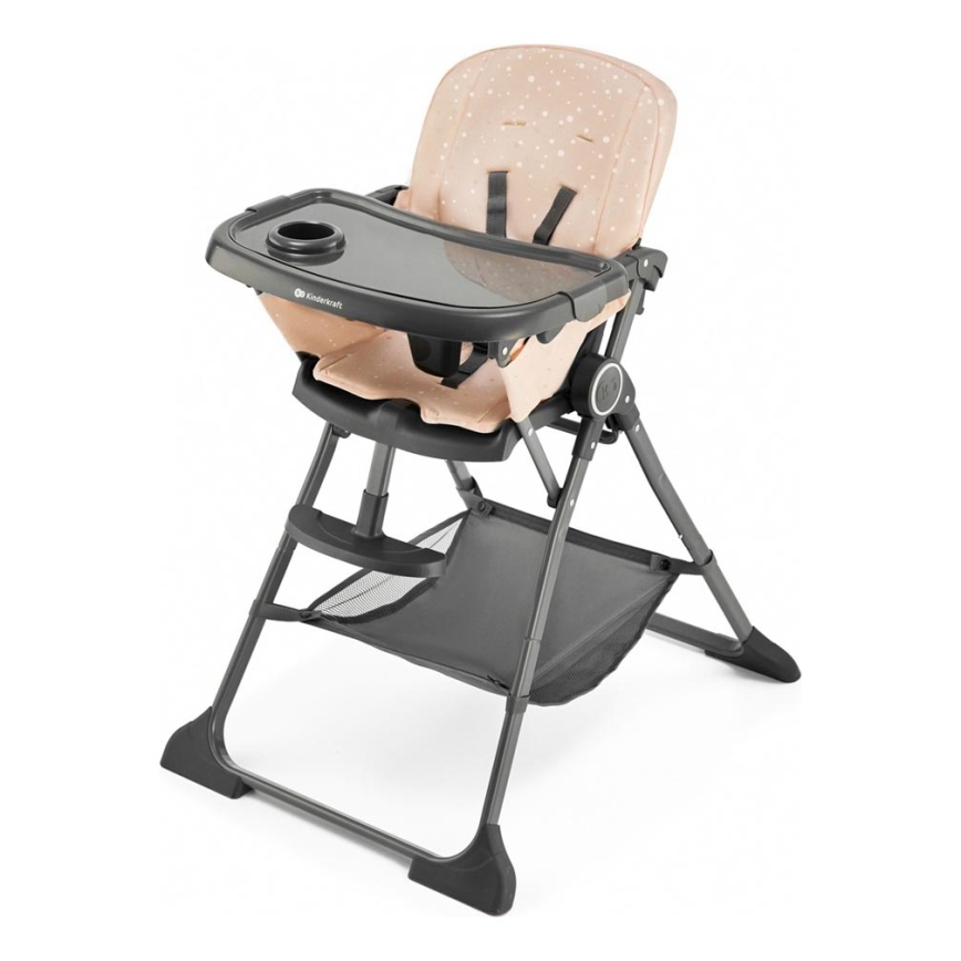 KINDERKRAFT - Gyermek étkezőszék FOLDEE rózsaszín