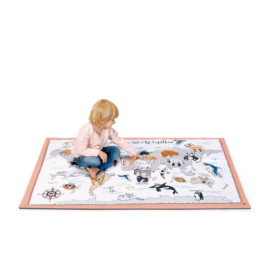 KINDERKRAFT - Gyermek játékszőnyeg 3v1 TIPPY