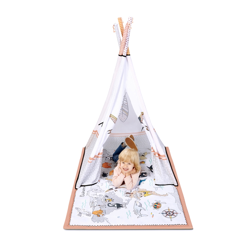 KINDERKRAFT - Gyermek játékszőnyeg 3v1 TIPPY