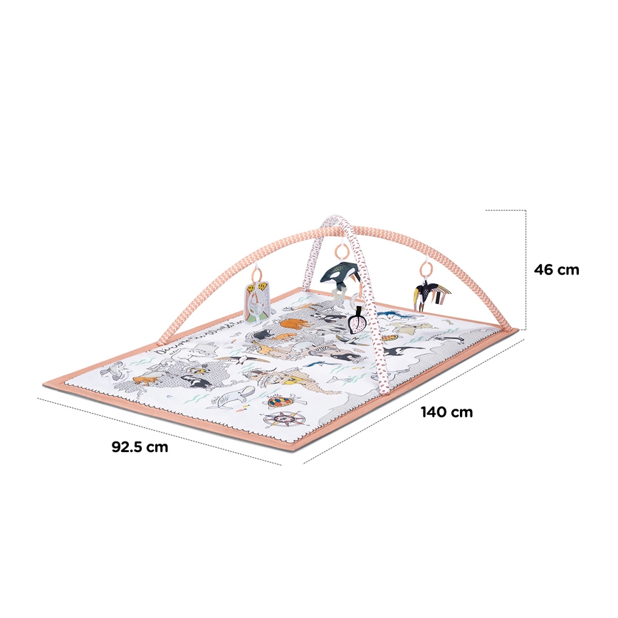 KINDERKRAFT - Gyermek játékszőnyeg 3v1 TIPPY