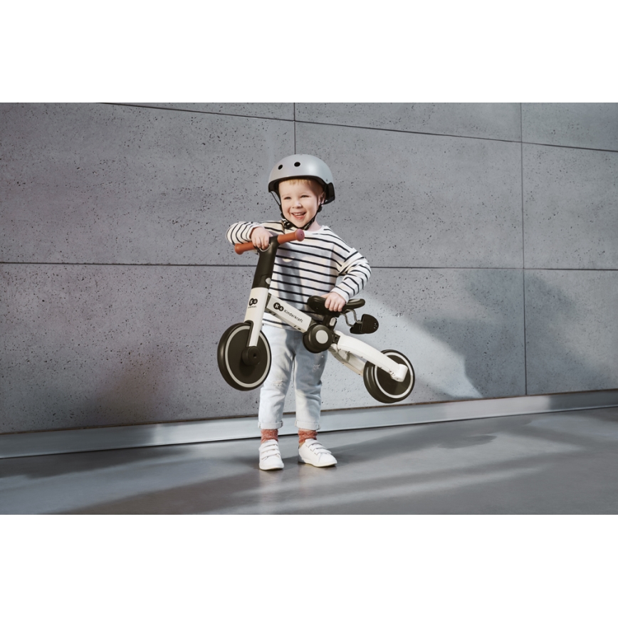 KINDERKRAFT - Gyermek tolós bicikli 3in1 4TRIKE szürke