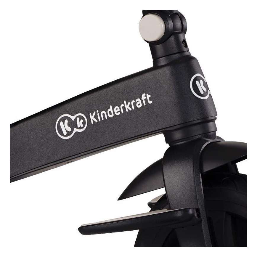 KINDERKRAFT - Gyermek tricikli 5in1 EASYTWIST bézs/fekete