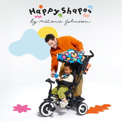 KINDERKRAFT - Gyermek tricikli ASTON Happy shapes