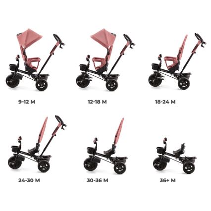 KINDERKRAFT - Gyermek tricikli AVEO rózsaszín