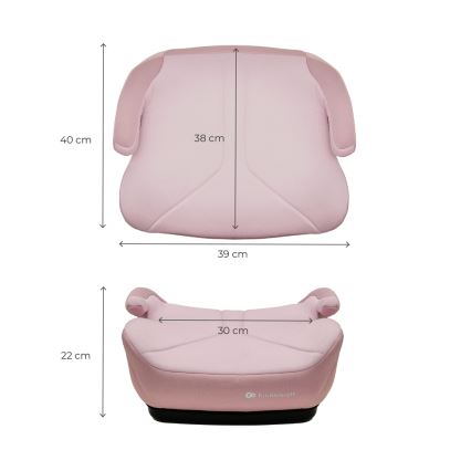 KINDERKRAFT - I-BOOST 2 autós ülésmagasító 125–150 cm rózsaszín