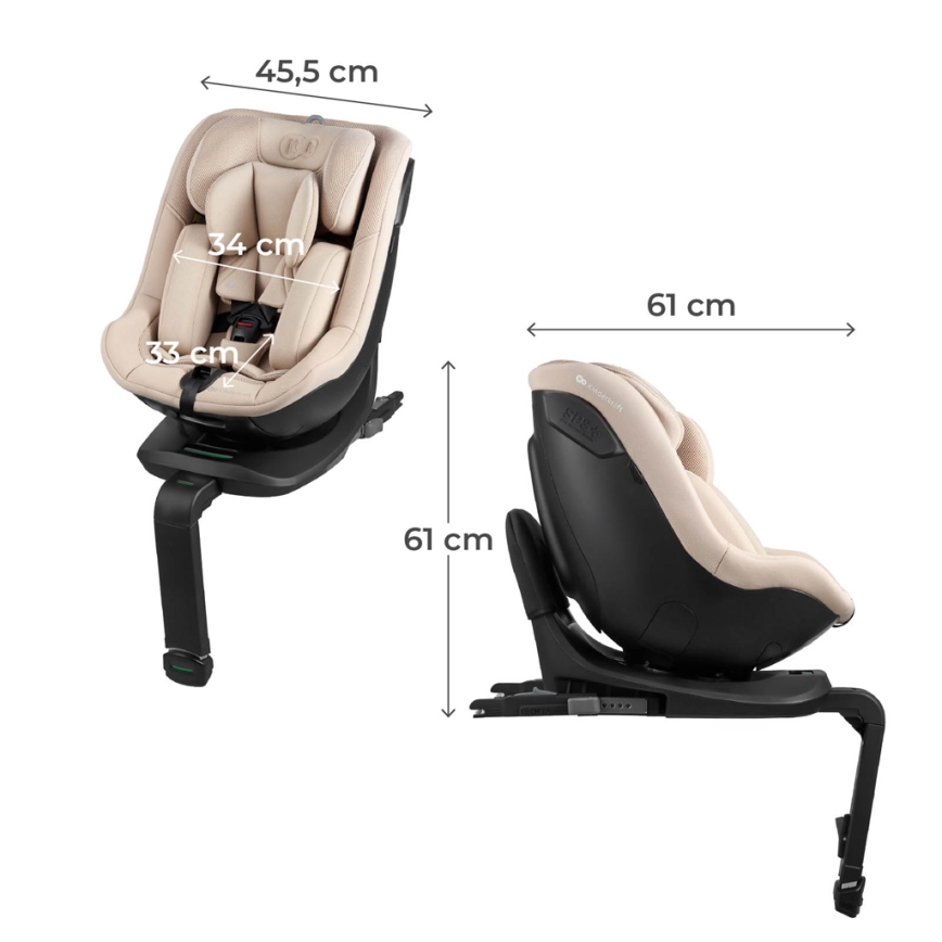 KINDERKRAFT - I-GUARD i-Size autósülés 40-105 cm fekete