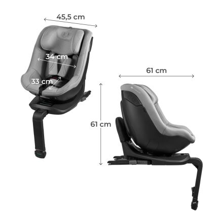 KINDERKRAFT - I-GUARD PRO i-Size autósülés 61-105 cm, szürke