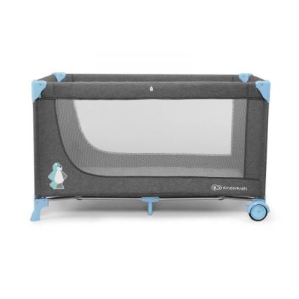 KINDERKRAFT - JOY utazóágy szürke-kék