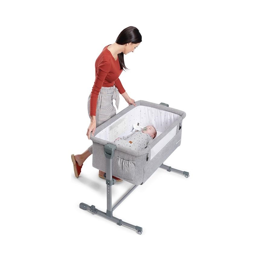 KINDERKRAFT - Kiságy NESTE világosszürke