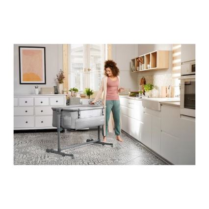 KINDERKRAFT - Kiságy NESTE világosszürke