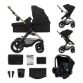 KINDERKRAFT - Kombinált 3 az 1-ben babakocsi MOOV 2 XL Air Black