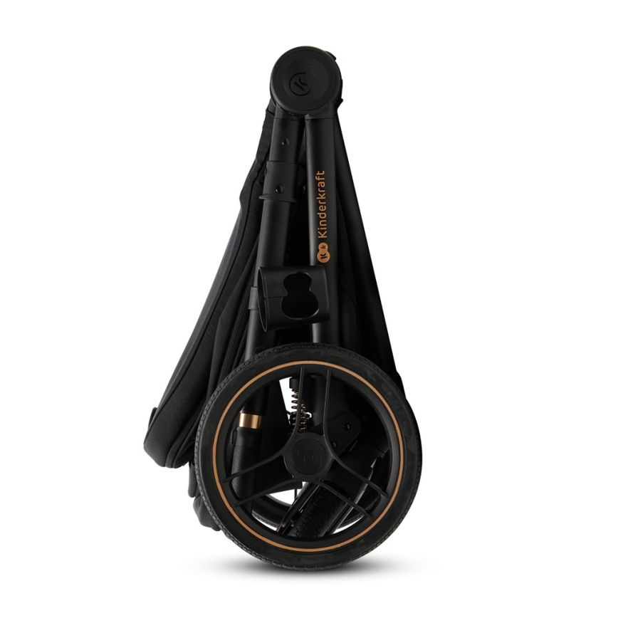 KINDERKRAFT - Kombinált babakocsi 2in1 NEA 2 Midnight fekete