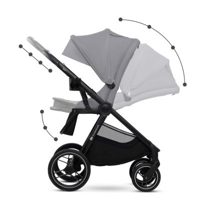 KINDERKRAFT - Kombinált babakocsi 2in1 NEA 2 Platinum szürke