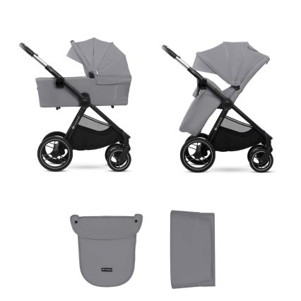 KINDERKRAFT - Kombinált babakocsi 2in1 NEA 2 Platinum szürke