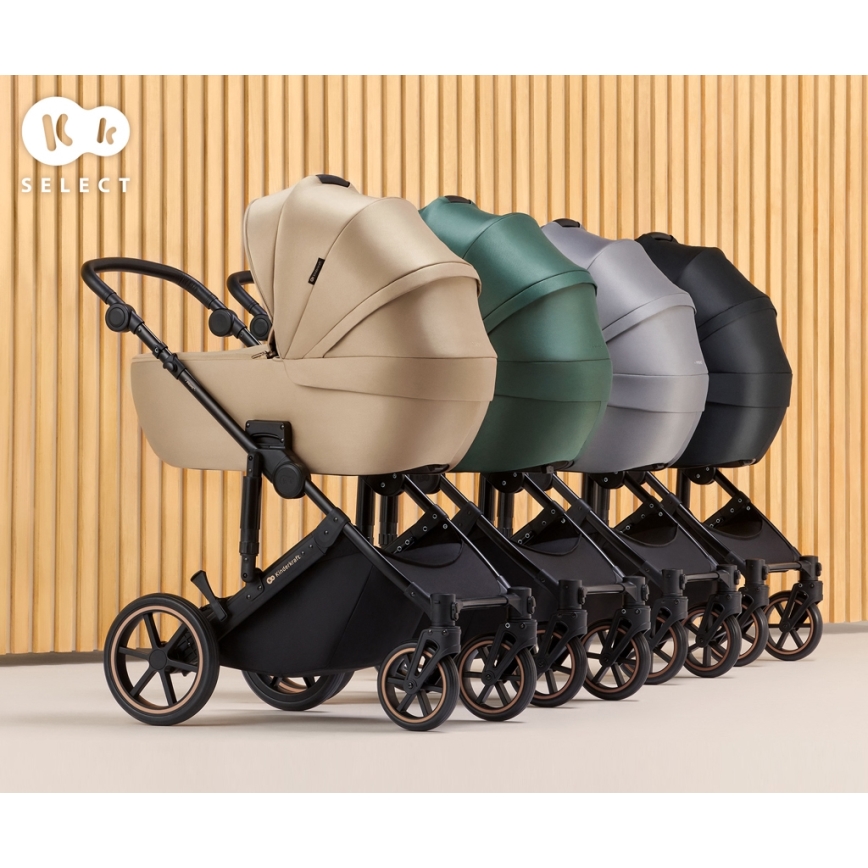 KINDERKRAFT - Kombinált babakocsi 2in1 PRIME 2 szürke