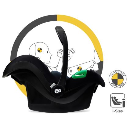 KINDERKRAFT - Kombinált babakocsi 3in1 MOOV 2 AIR Moonlight szürke + autósülés MINK PRO