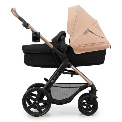 KINDERKRAFT - Kombinált babakocsi 3in1 MOOV 2 Sand bézs + autósülés MINK PRO