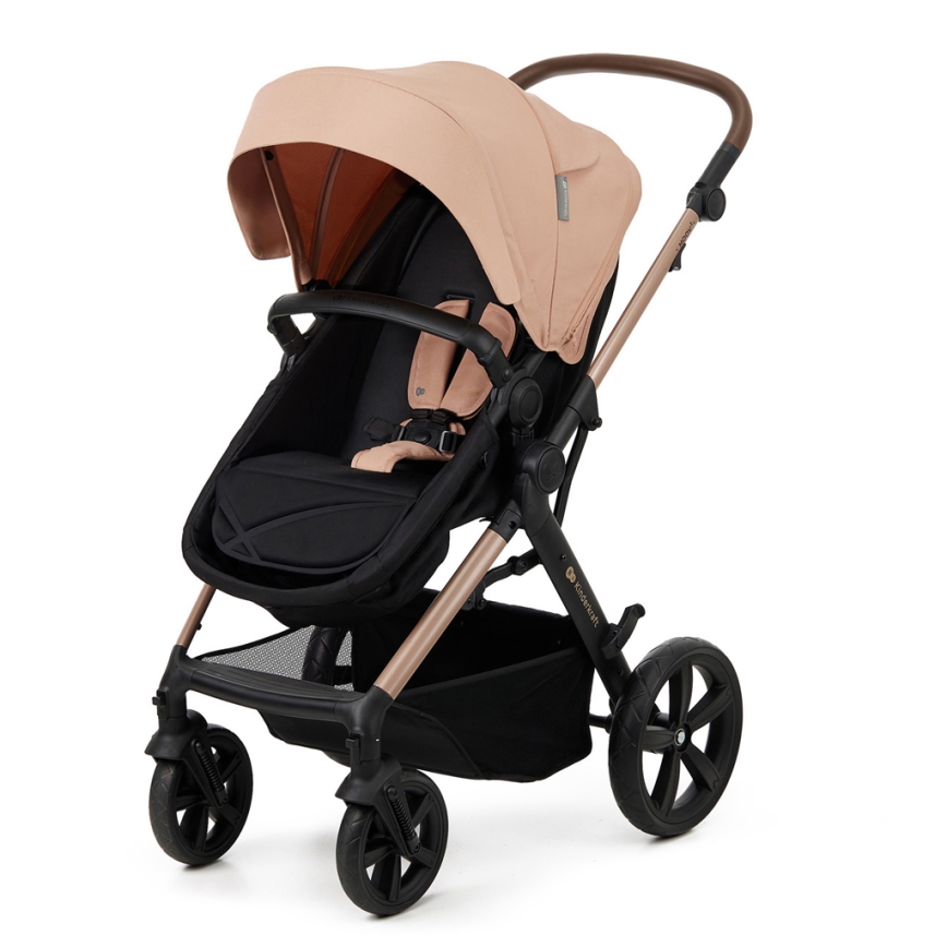 KINDERKRAFT - Kombinált babakocsi 3in1 MOOV 2 Sand bézs + autósülés MINK PRO