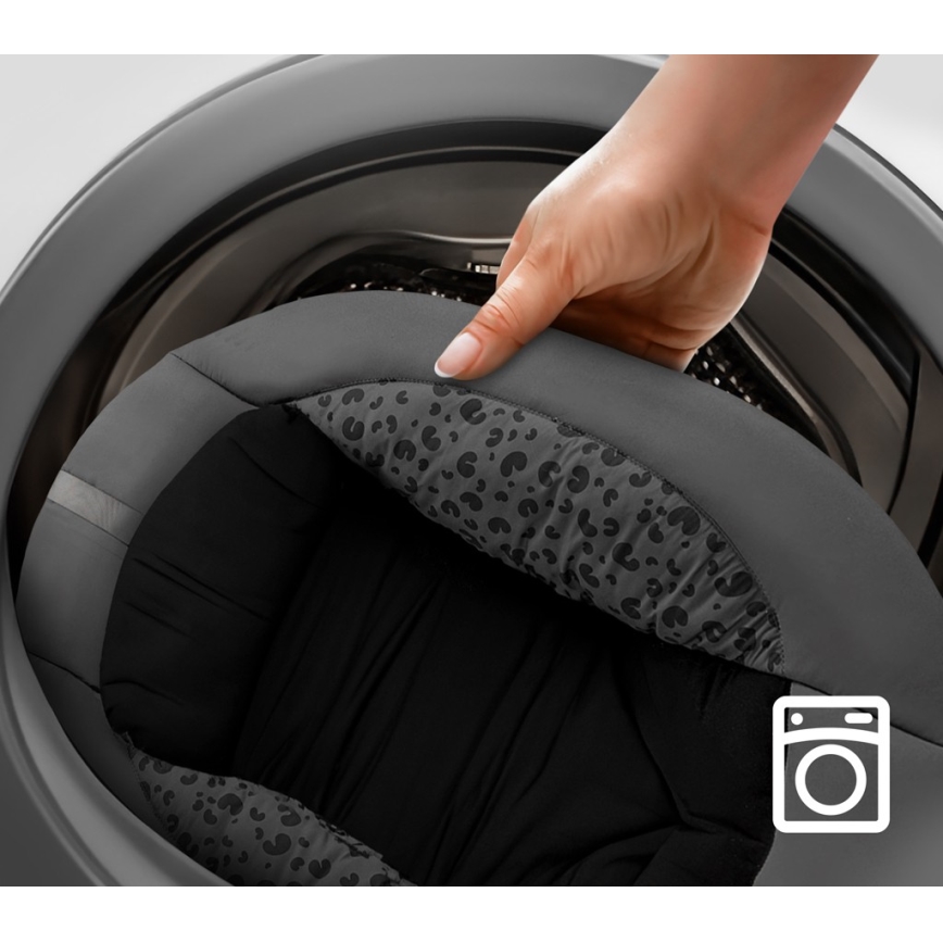 KINDERKRAFT - Gyerek hintaszék dallammal 2 az 1-ben LUMI 4xAAA sötétszürke