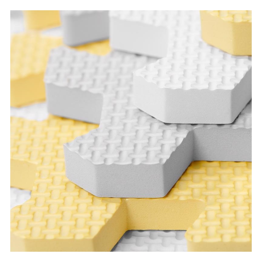 KINDERKRAFT - LUNO habszivacs puzzle 30 db szürke/sárga